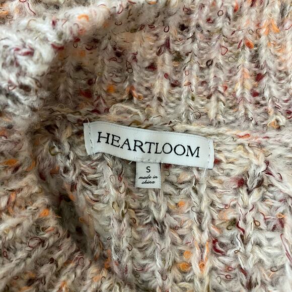 Heartloom Rainbow Speck Cable Knit Sweater Size Small - Picture 2 of 9